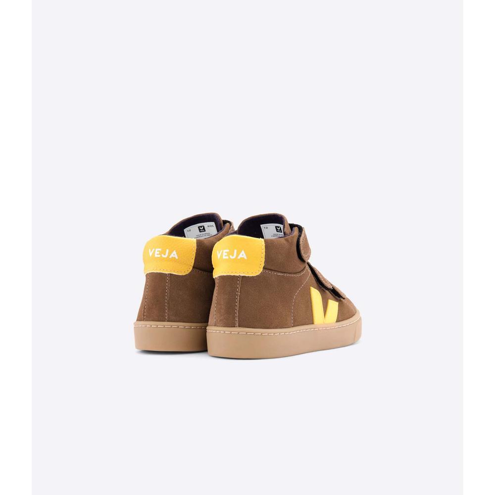 Veja ESPLAR MID SUEDE Hoog Kinderen Koffie | NL 696LIS